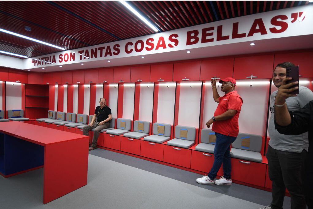 También se remodelaron los camerinos del estadio. Foto: Agustín Herrera