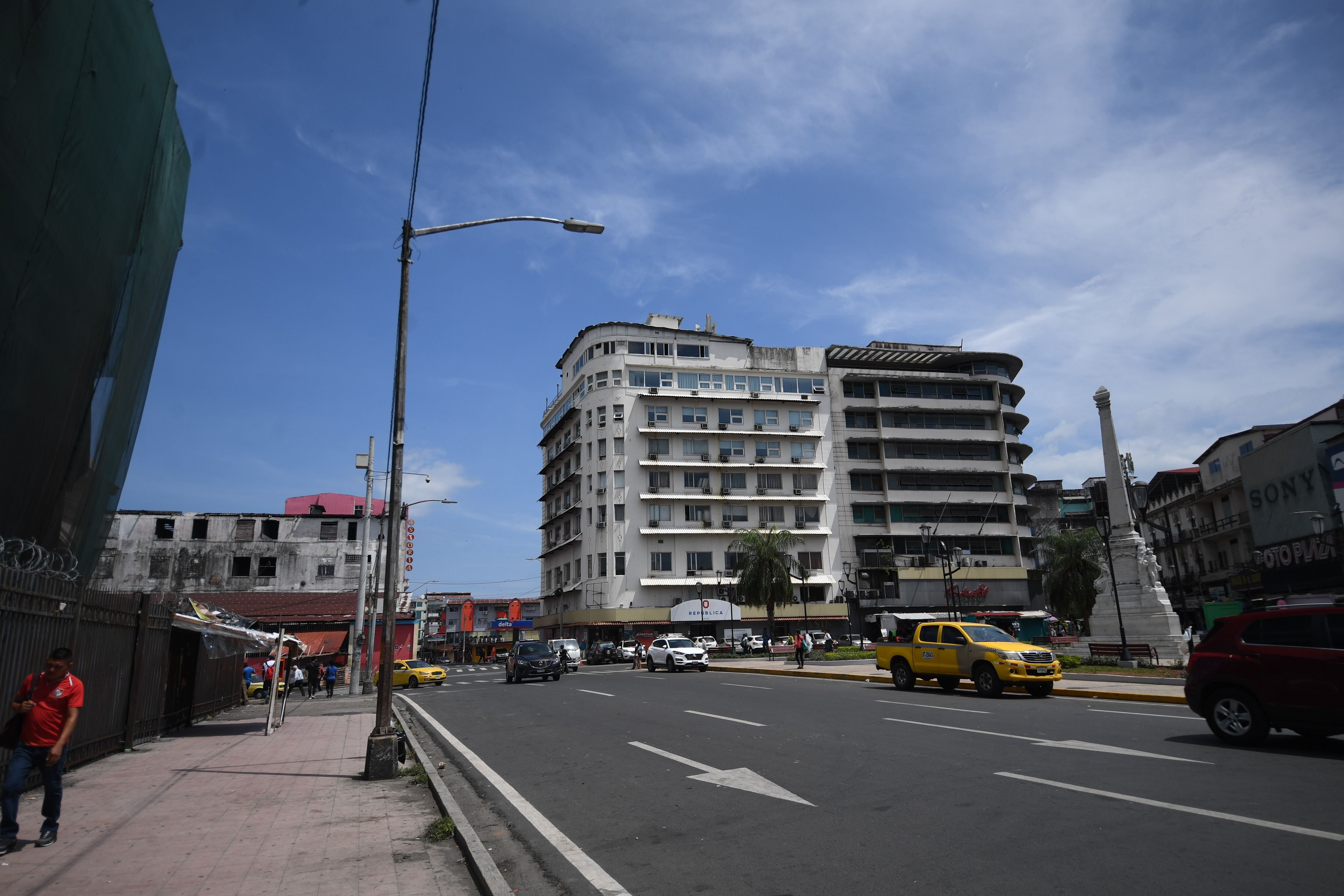 El edificio de la izquierda funcionó como sede del Hotel Internacional, en el de la derecha, funcionó Internacional de Seguros. La Prensa/Agustín Herrera
