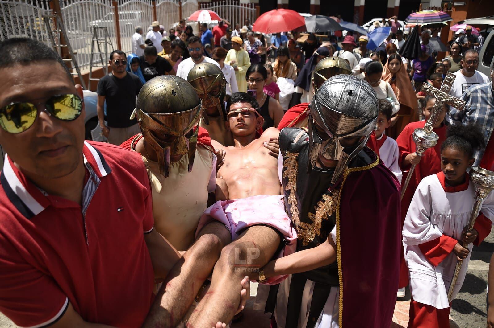Vía Crucis en vivo desde Santa Ana en San Felipe, ciudad de Panamá. 29 de marzo de 2024. Foto: Elysée Fernández