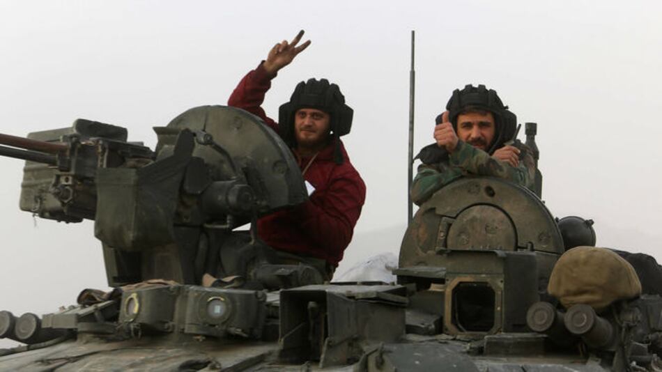 Tropas sirias avanzan en zona rebelde cerca de Damasco