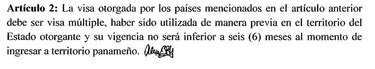 Si tienes alguna de estas visas puedes entrar a Panamá