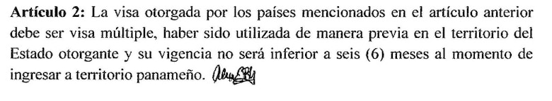 Si tienes alguna de estas visas puedes entrar a Panamá