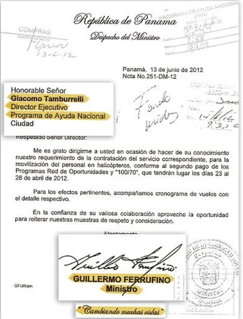 “A mí me trajo el cheque Ferrufino”