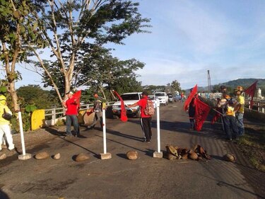 El Suntracs cierra cinco vías en Chiriquí en rechazo a fallo de la CSJ