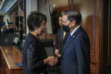 El presidente Cortizo se reúne con la canciller de Japón