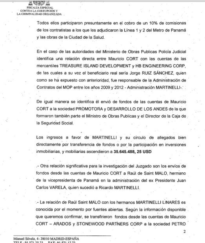 España busca desnudar compras inmobiliarias en Panamá con plata proveída por FCC  