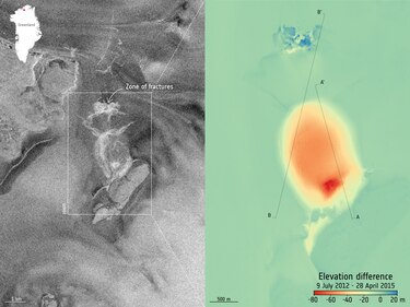 Describen cómo los lagos subglaciales de Groenlandia fracturan e inundan la capa de hielo