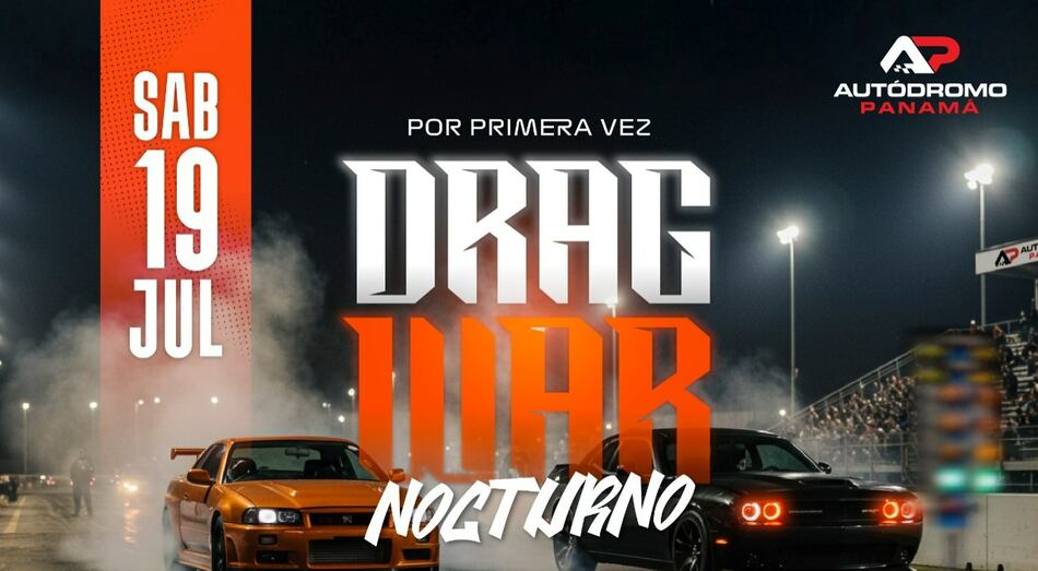 Sábado 19 de julio: Llega el Drag War Nocturno al Autódromo