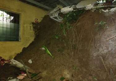 Sinaproc: inundaciones y colapso de muros en varios sectores  de la ciudad capital