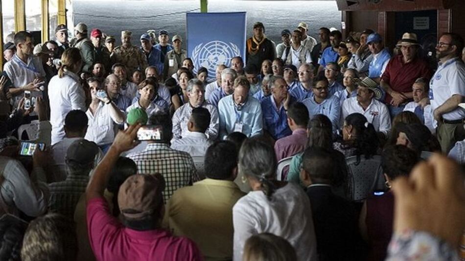 Consejo de Seguridad de la ONU visita una zona de las FARC