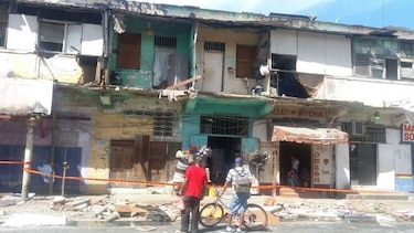 Colapsa el balcón de un inmueble en Colón