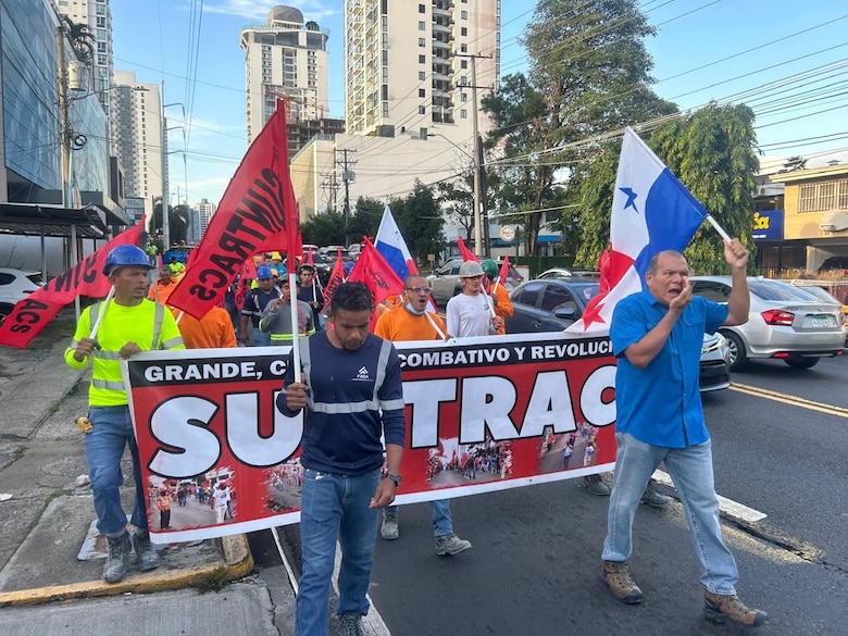 Protestas de Suntracs causaron cierre parcial de algunas vías como la calle 50 y la avenida Cincuentenario