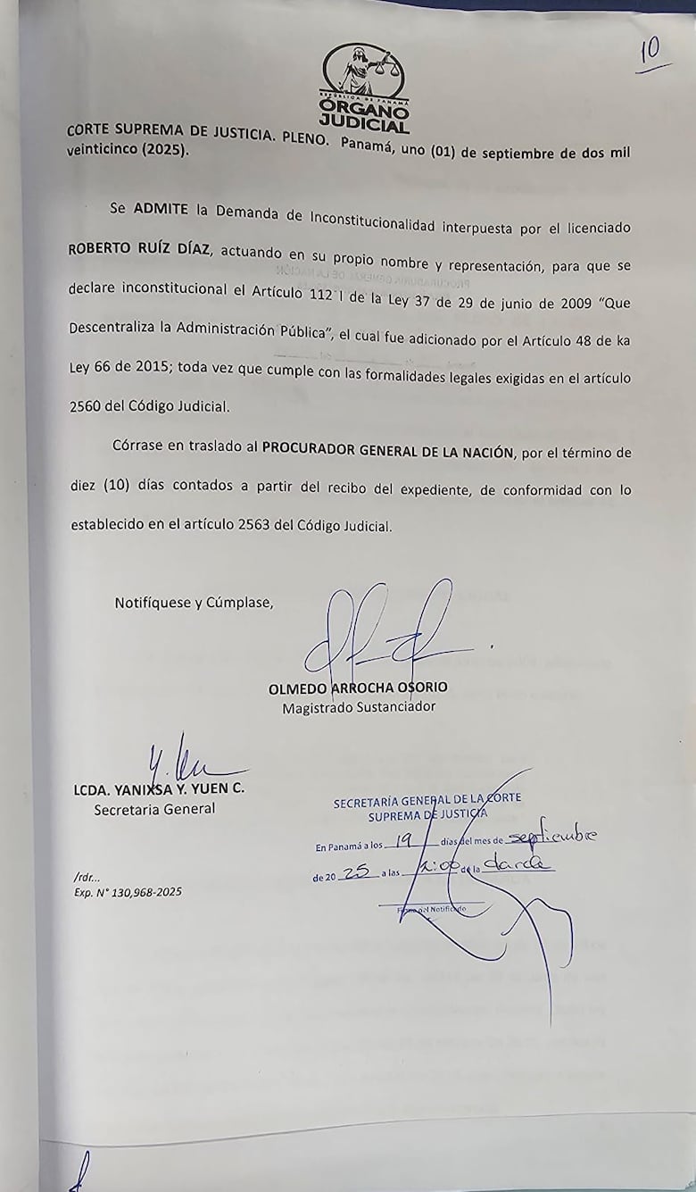 Corte admite demanda que cuestiona asignación de fondos públicos a la AMUPA