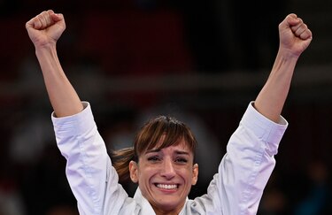 La española Sandra Sánchez, primera campeona olímpica de karate de la historia