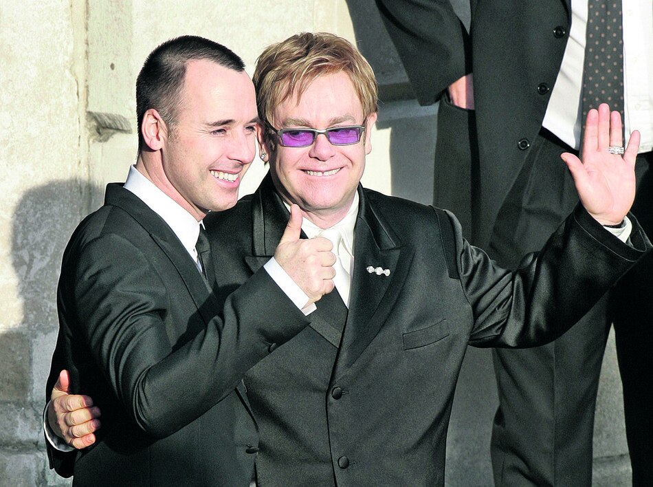 La boda de Elton John vista desde las redes sociales