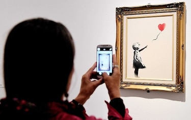 Grafiti de Banksy es la obra de arte preferida en Reino Unido