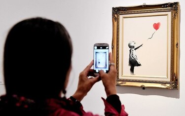 Grafiti de Banksy es la obra de arte preferida en Reino Unido