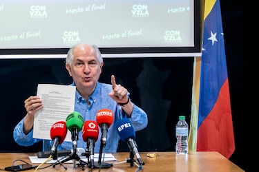 Ledezma: el apoyo internacional abre el camino para la proclamación de González Urrutia