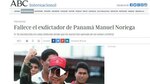 El deceso de Noriega en los medios digitales