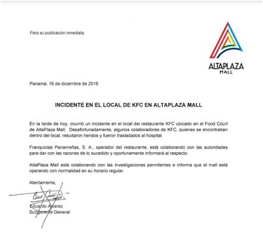 Explota la cocina del restaurante KFC en AltaPlaza Mall de Condado del Rey; 10 personas quemadas
