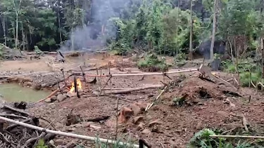 Aprehenden a 10 personas por presunta minería ilegal en Coclé del Norte, distrito de Donoso