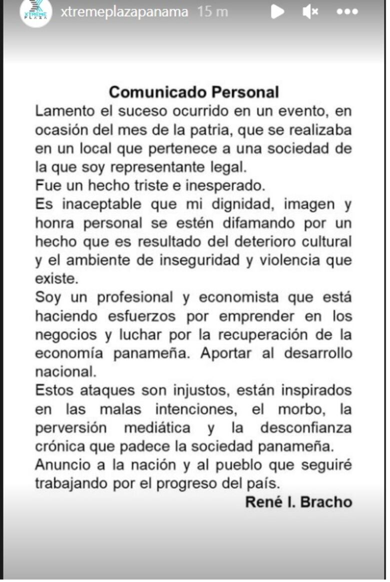 Ministerio Público investiga hechos de violencia ocurridos en Xtreme Plaza en Los Andes 2