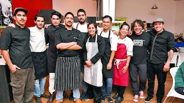 Una cena a seis tiempos