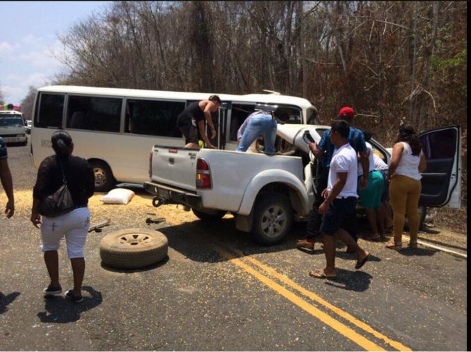 Choque en Bayano deja 16 heridos; seis son niños