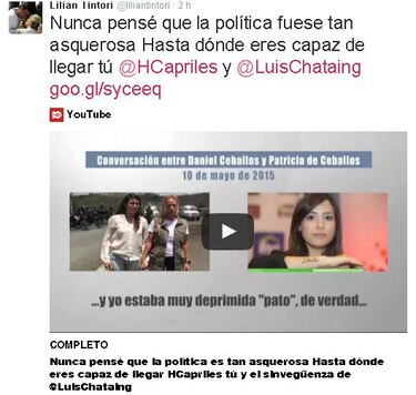 Hackean la cuenta de Lilian Tintori