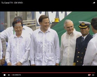 Inauguración de la ampliación del Canal de Panamá: Transmisión minuto a minuto