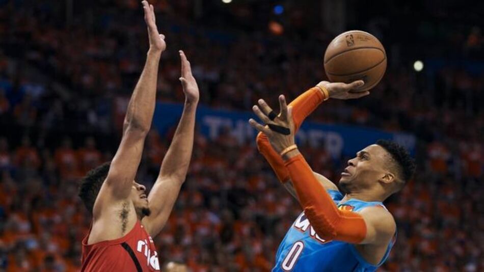 Westbrook guía triunfo del Thunder sobre los Blazers