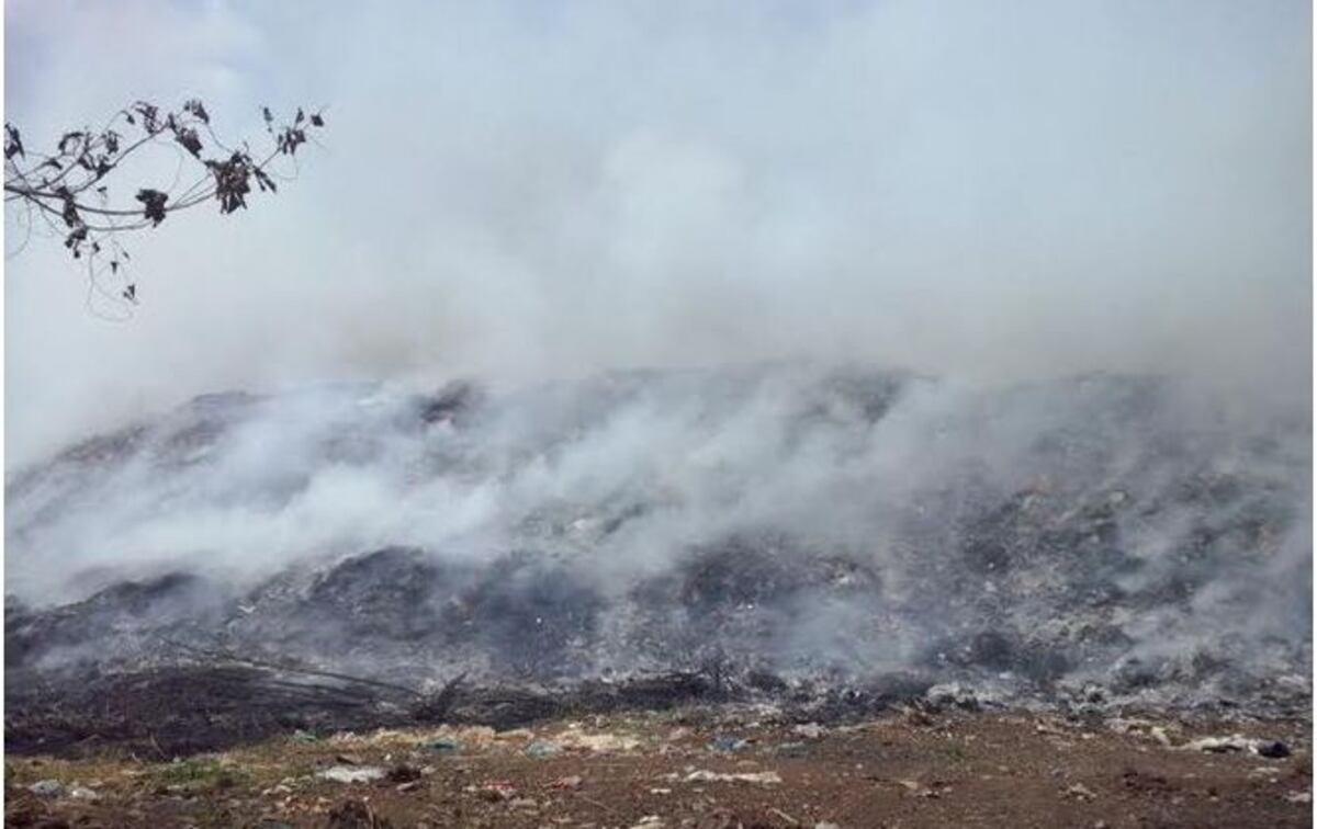 Se registra incendio en el relleno sanitario de La Chorrera