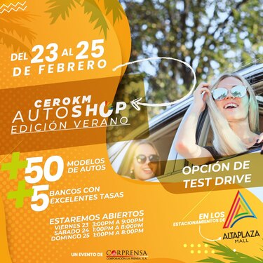 Arranca en Altaplaza Mall el CeroKm Autoshop con exhibición y venta de autos