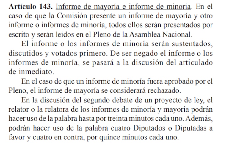 ¿Qué puede pasar con el informe de minoría sobre el proyecto de ley de amnistía?