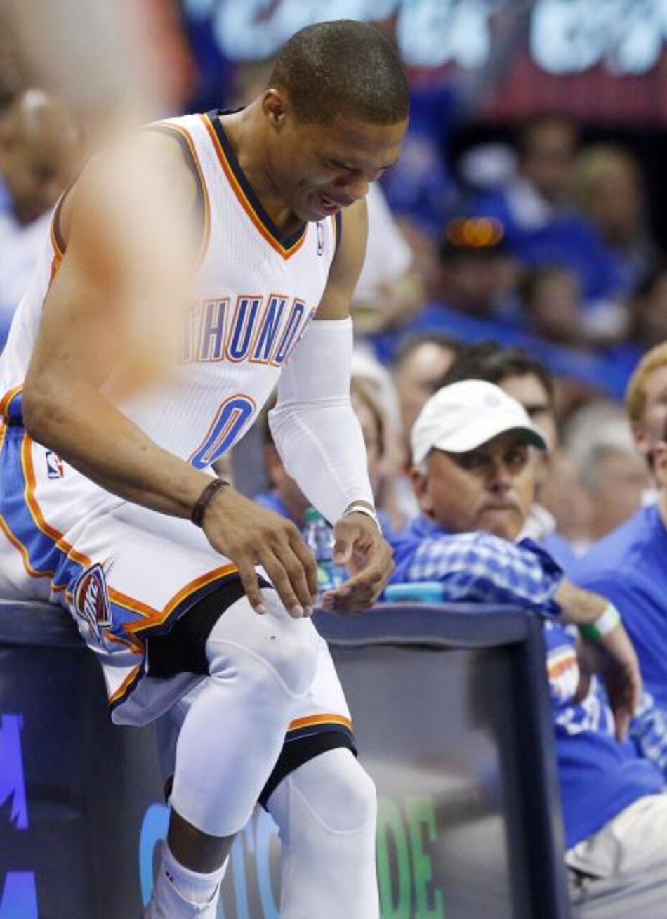 Thunder se queda sin Westbrook por lesión en la rodilla