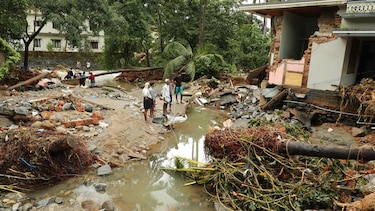 Un perro salva a una familia de las inundaciones en India