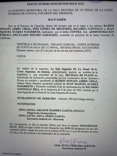 Confirman sentencia de entre 2 a 10 años de prisión para Ramón Ashby, representante de Calidonia