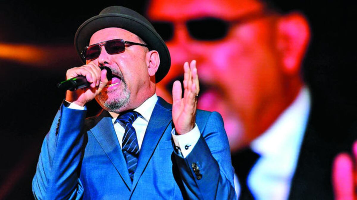 Los panameños Rubén Blades y Erika Ender.