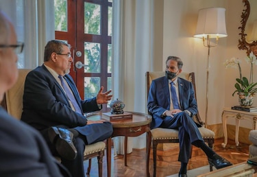 El presidente electo de Guatemala visita a Cortizo