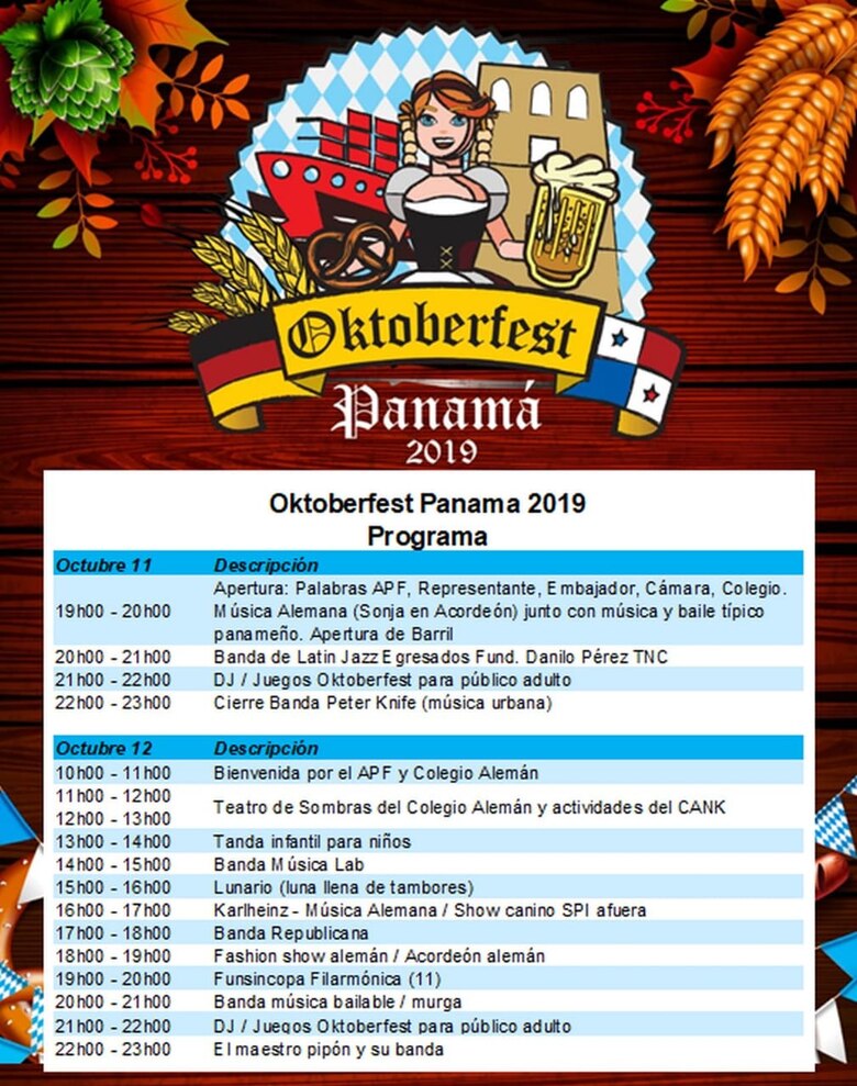 Festival de la cultura alemana: Oktoberfest Panamá 2019