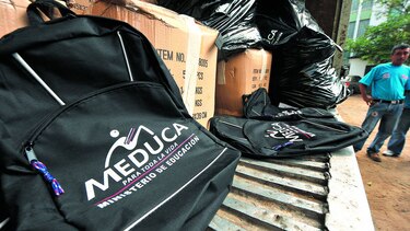 El 23 de mayo será la audiencia preliminar por caso de mochilas escolares