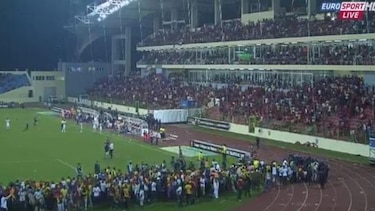 Semifinal entre Guinea Ecuatorial y Ghana fue interrumpida tras incidentes en las gradas