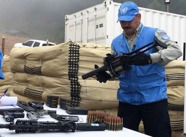La ONU localiza 660 depósitos con armas de las FARC