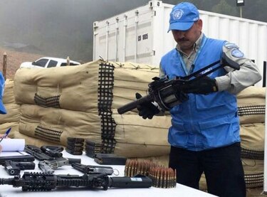 La ONU localiza 660 depósitos con armas de las FARC