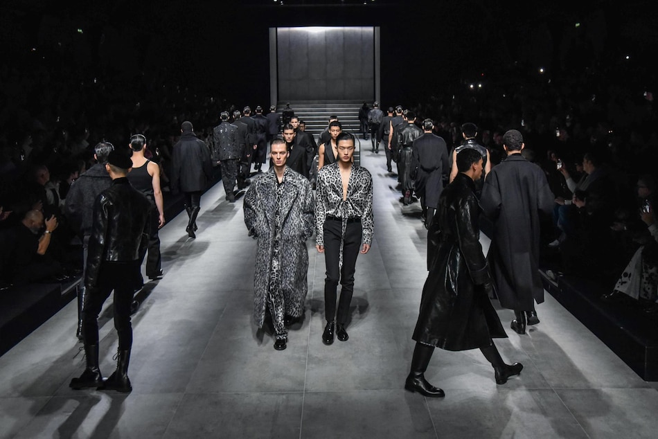 Las faldas de Fendi y el negro de Dolce&Gabbana, apuestas para el hombre de Milán