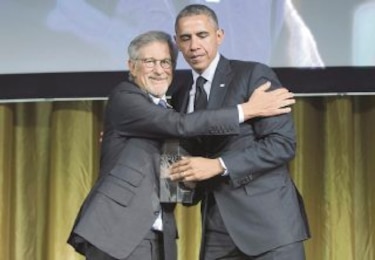 Steven Spielberg condecora a Barack Obama