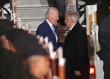 Biden llegó a México para la cumbre con López Obrador y Trudeau