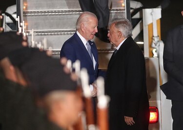 Biden llegó a México para la cumbre con López Obrador y Trudeau