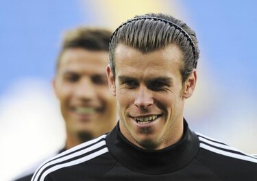James Rodríguez, Gareth Bale y Cristiano Ronaldo en la Supercopa UEFA