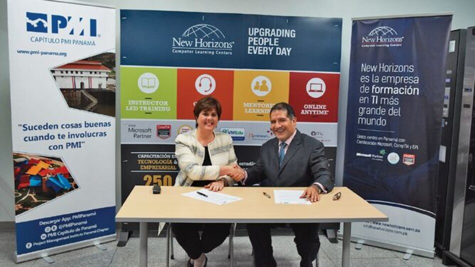 New Horizons Panamá firma alianza de colaboración con PMI Capítulo Panamá